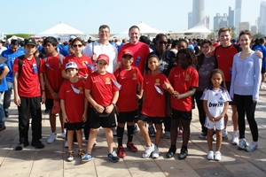 Manchester United Soccer Schools takes part in Terry Fox Run in Abu Dhabi